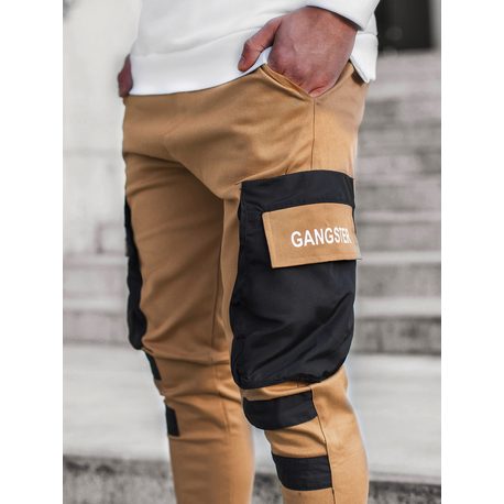 Stílusos camel színű jogger nadrág G/11131