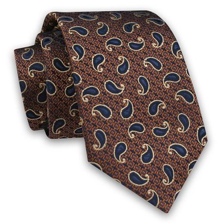 Barna mintás nyakkendő
