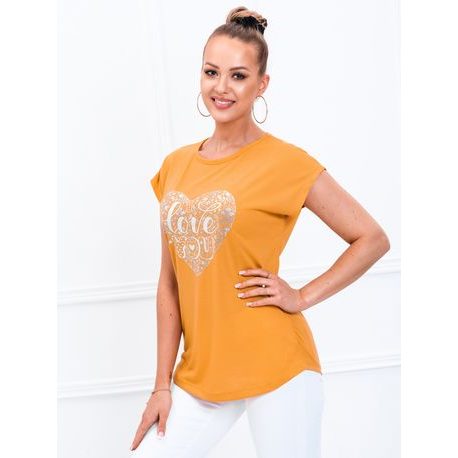 Eredeti mustár színű női póló SLR018