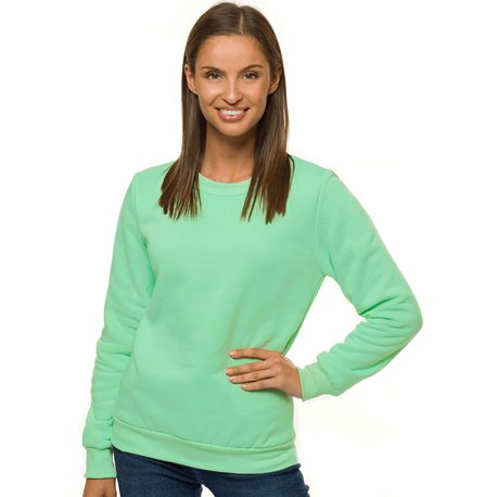 Kényelmes menta színű női pulóver JS/W01Z