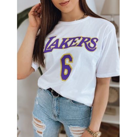 Stílusos fehér női póló Lakers