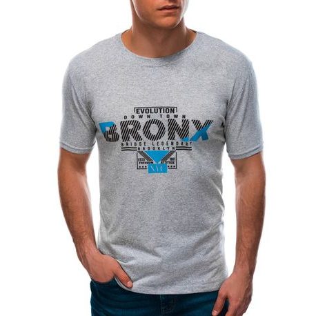 Szürke -kék póló felirattal  Bronx S1597