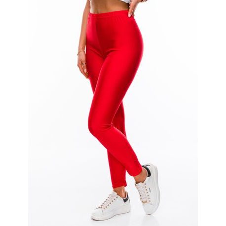 Piros női leggings divatos kivitelben PLR122