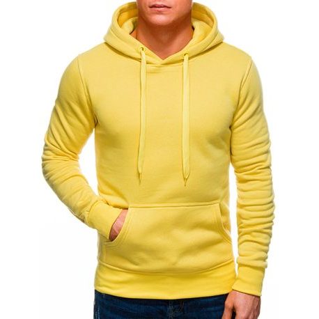 Halvány sárga kapucnis pulóver B873