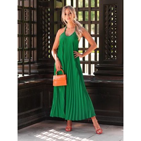 Stílusos zöld női nyári ruha DLR064