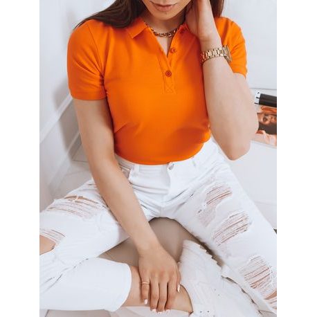 Szenzációs narancs színű női pólóing Sherry