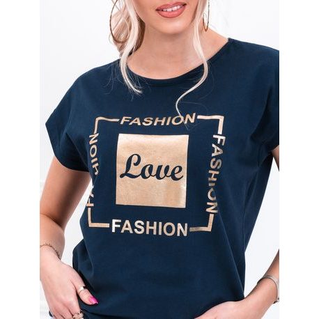 Gránit színű női póló Love lenyomattal SLR033