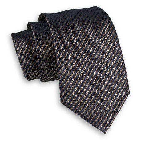 Elegáns sötét kék mintás nyakkendő  Alties