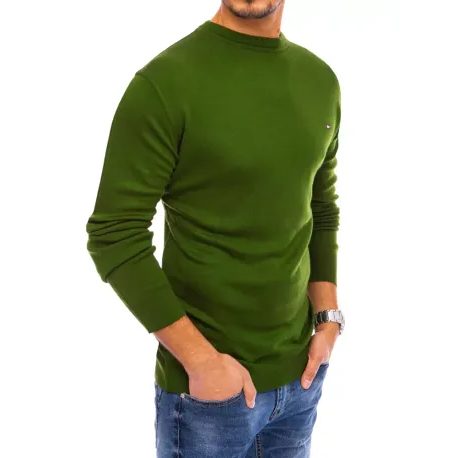 Zöld pulóver elegáns kivitelben