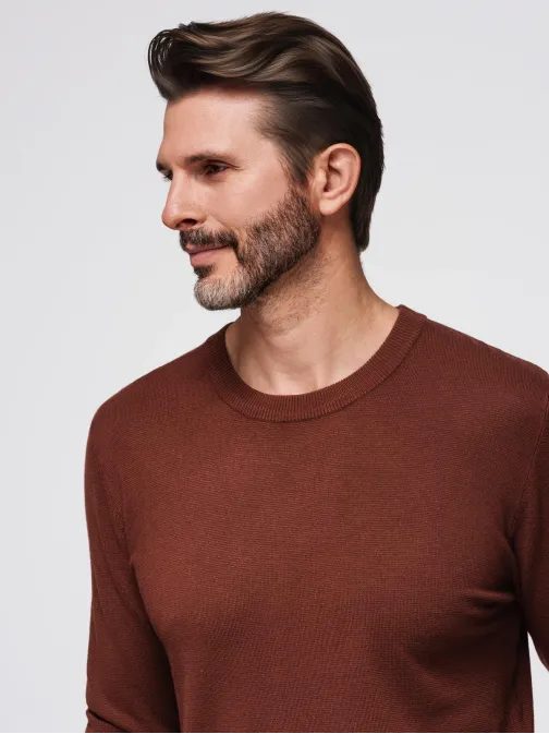 Egyedülálló bordó férfi pulóver V4 SWSW-0183