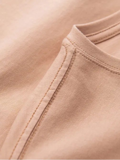 Lazac színű pamut póló V9 TSBS-0146