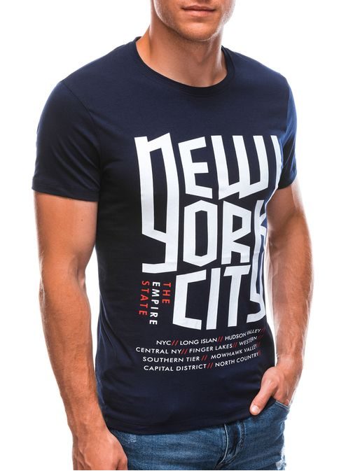 Sötét kék póló New York S1720