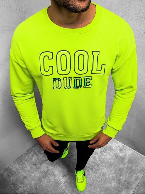 Neon sárga pulóver COOL DUDE B/40209Z