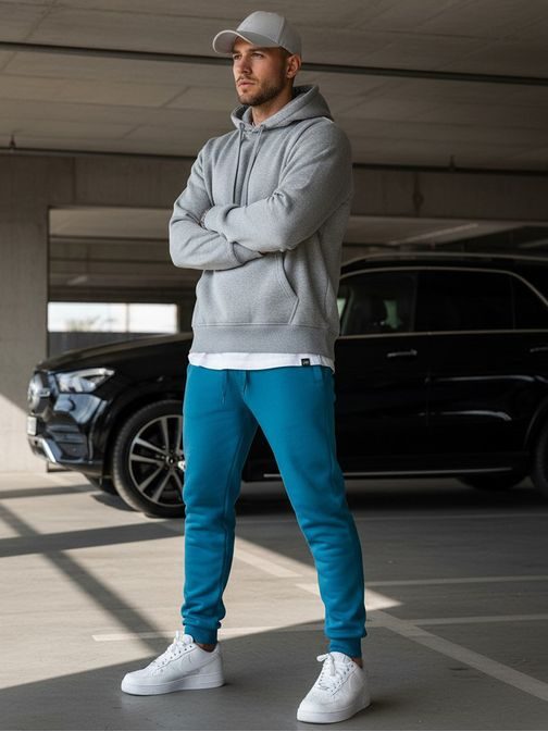 Türkizkék melegítő nadrág