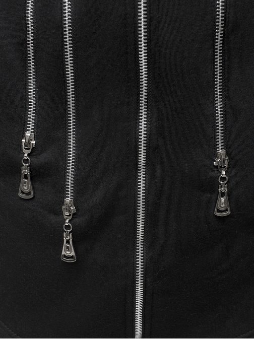 Fekete hosszított szabadidő felső  OZONEE Y36