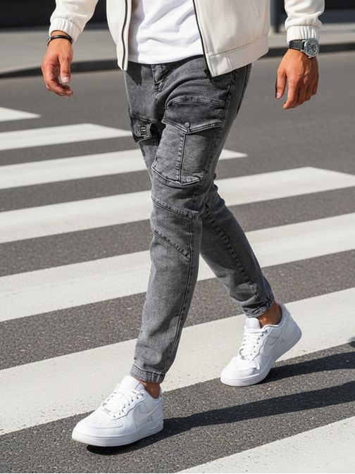 Sötét szürke zsebes faremr nadrág