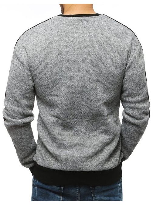 Szürke feliratos pulóver