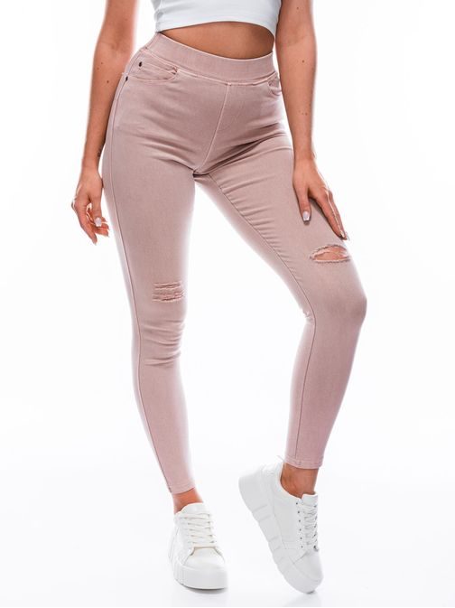 Különleges rózsaszín női jeggings PLR148