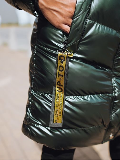 Csodálatos zöld női kabát Nousa