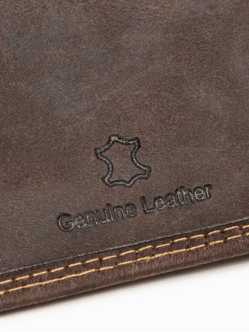 Sötét barna pénztárca A417