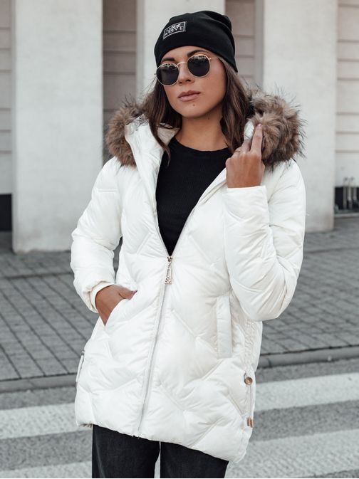 Csodás fehér női téli dzseki  Classiq