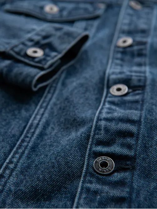 Férfi kék farmerdzseki V4 JADJ-0219