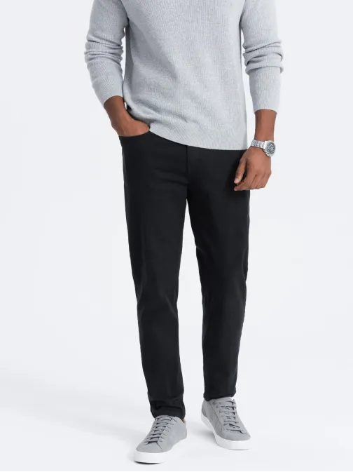 Elegáns fekete farmer nadrág  P1058