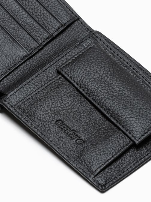 Fekete trendi pénztárca A588