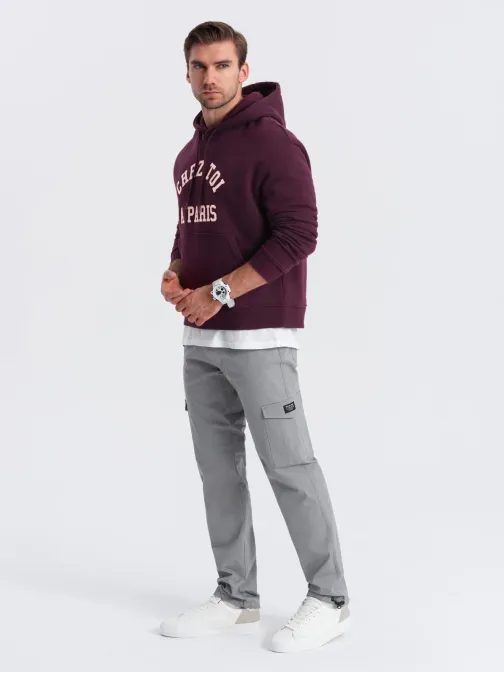 Szürke, modern férfi cargo nadrág V4 PACG-0189