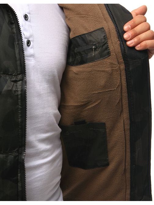 Zöld terepmintás mellény