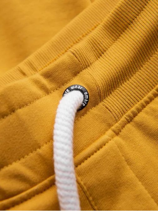 Kényelmes mustár színű melegítő nadrág  P946