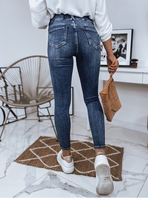 Egyedi égszínkék női farmer Skinny Fit