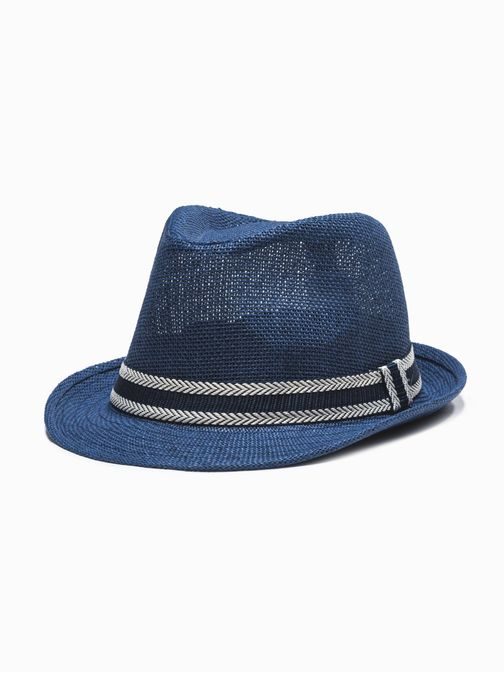 Stílusos sötét kék kalap H072