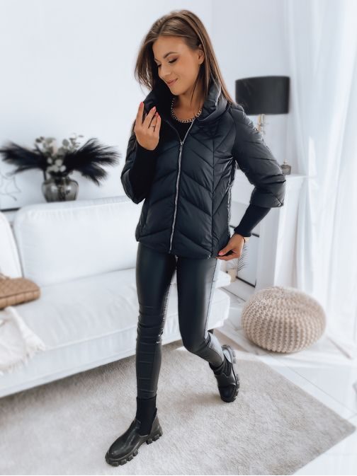 Egyedi fekete női kabát Iness