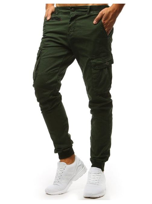 Zöld zsebes jogger nadrág