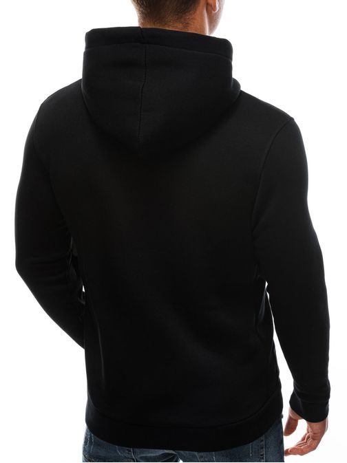 Fekete kapucnis pulóver Premium Paris B1380