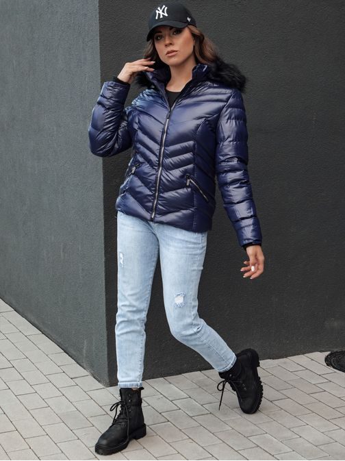 Csodás sötét kék női dzseki  Crunkies