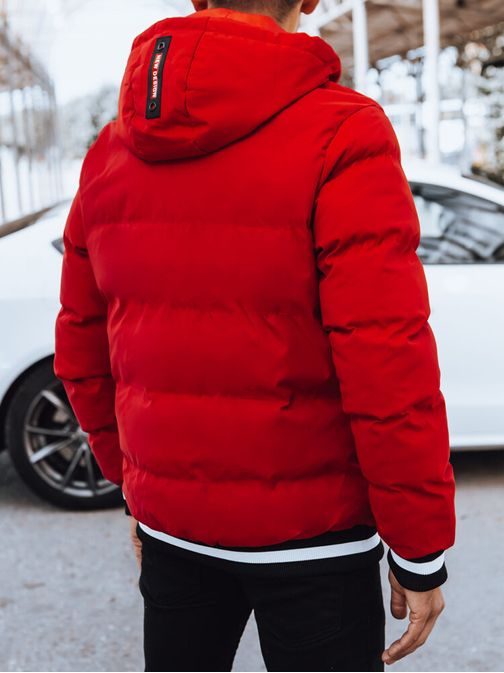 Piros téli steppelt dzseki