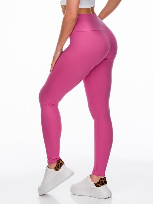 Női rózsaszín magas derekú leggings PLR223