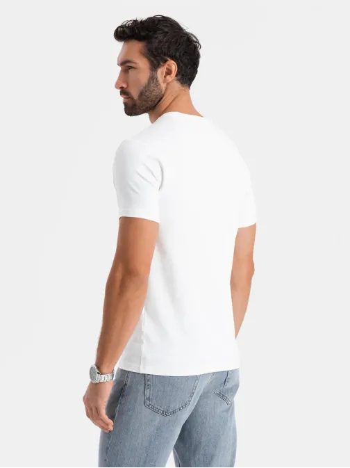 Egyedi fehér póló logóval V2 TSBC-0222