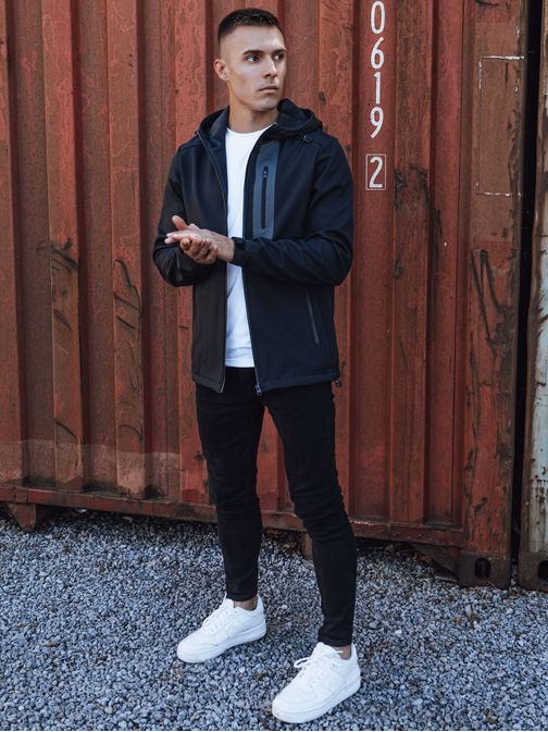 Kék softshell kabát férfiaknak