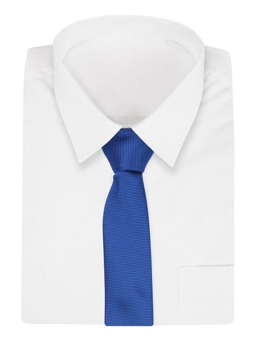 Elegáns kék fényes nyakkendő