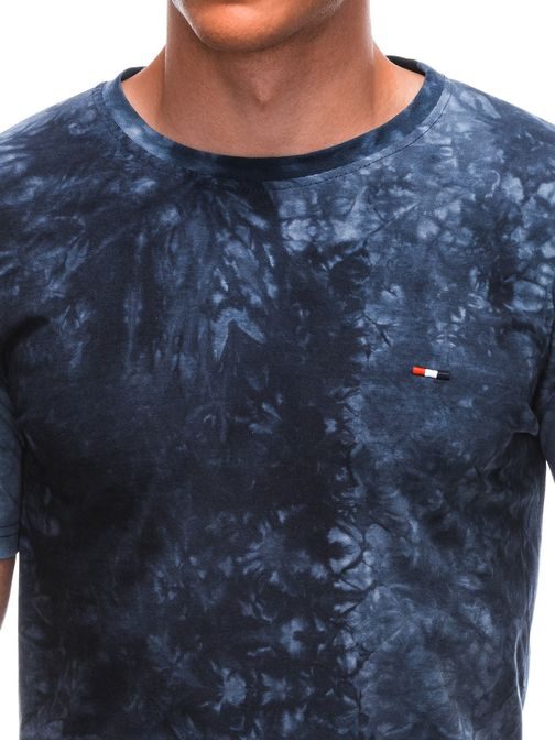 Trendi kék batikolt póló S1892