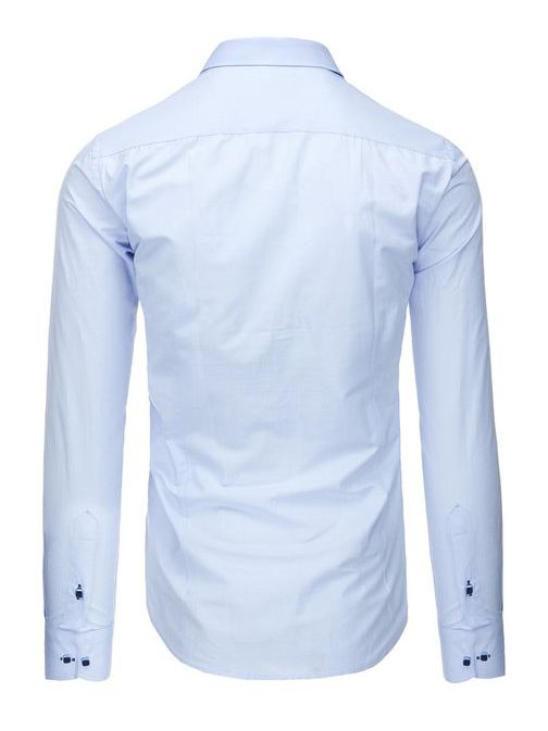 Elegáns fehér ing halvány kék apró mintával