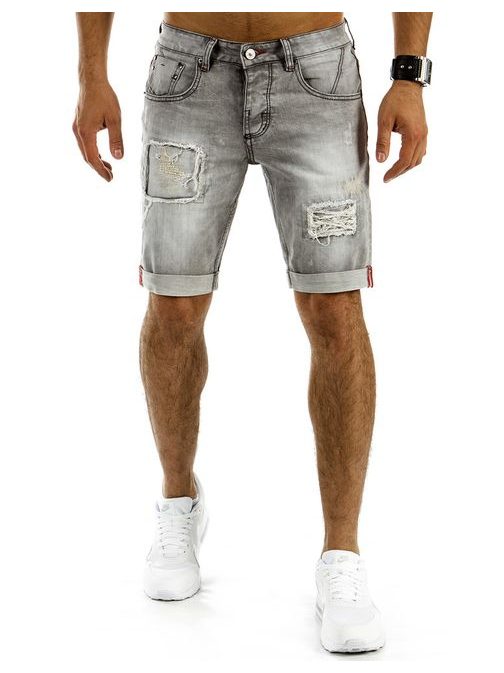 Stílusos szürke rövid farmernadrág