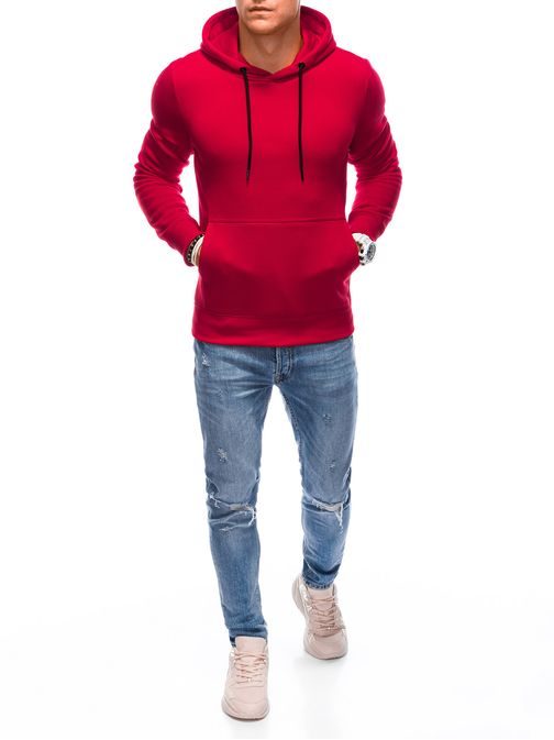 Divatos piros kapucnis pulóver  22FW-018-V4
