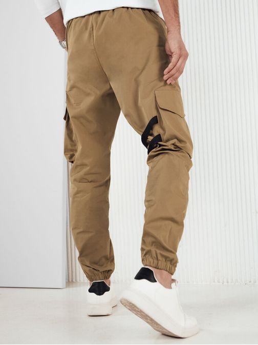 Modern zsebes khaki jogger nadrág