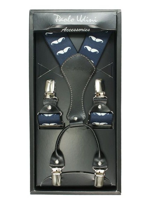 Sötét kék mintás nadrágtartó