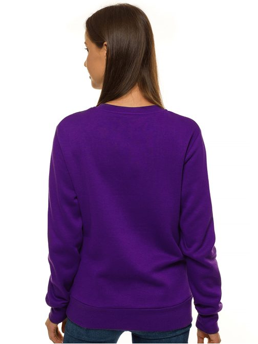 Kényelmes lila női pulóver JS/W01Z