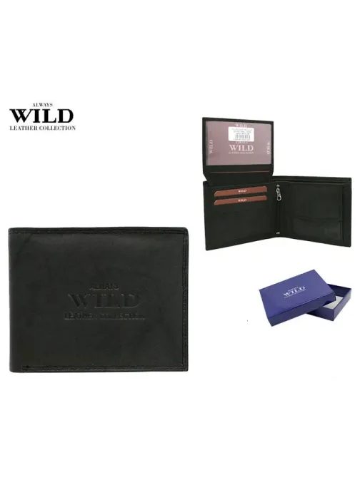 Trendi fekete férfi pénztárca